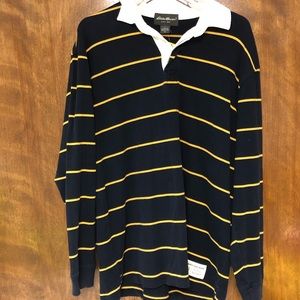 Mens Eddie Bauer Long Sleeve Polo Shirt Preowned